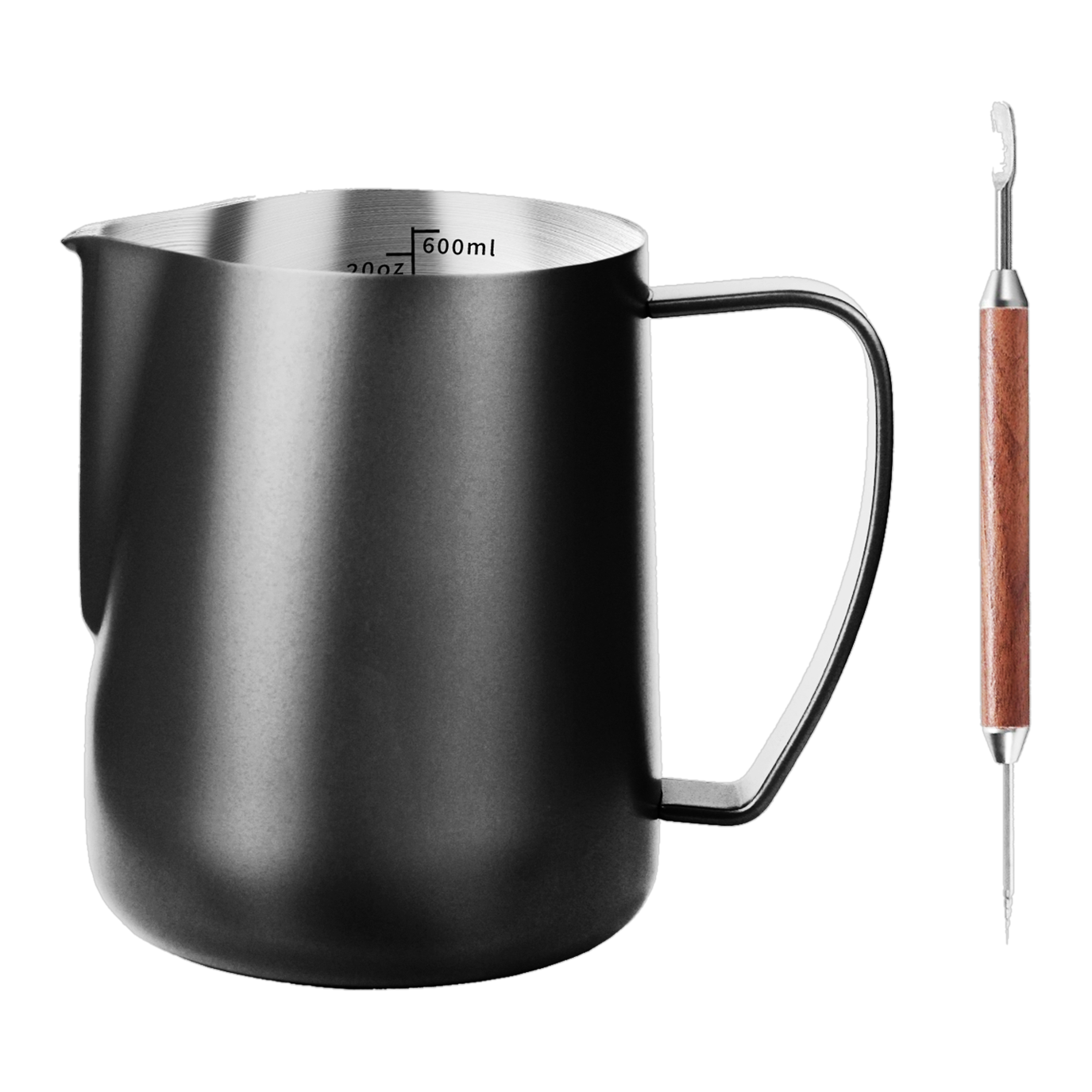 Milk jug 600 ml in black